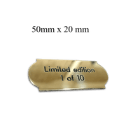 Small engraved curved Aluminium 5 size options