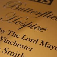 Solid Brass Circular plaque 6
