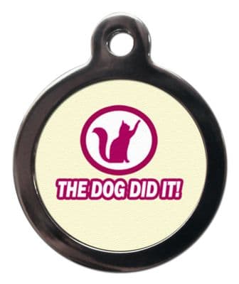 The Dog did it  - Cat ID tag