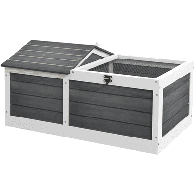 Tortoise House with Openable Top, Tray, for Indoor and Outdoor use - Grey