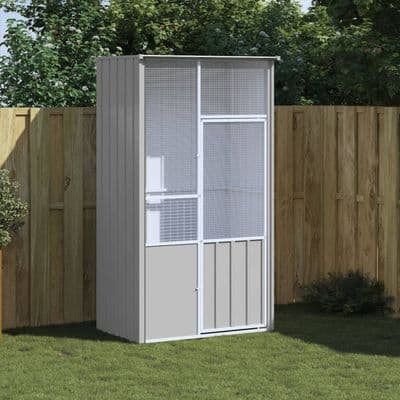 vidaXL Bird Cage Anthracite 115x78x200 cm Galvanised Steel