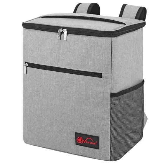 VINSANI GREY BACKPACK COOLER BAG