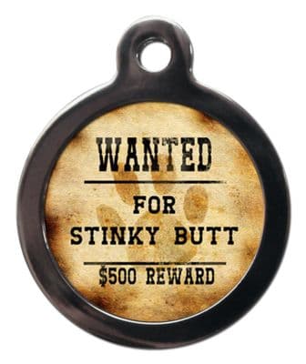 WANTED Poster Pet ID tag