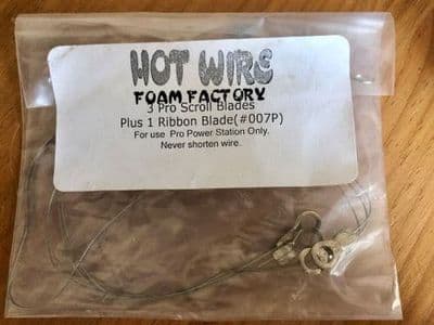 007P - Three Pro Scroll Table Blades plus One Ribbon Blade