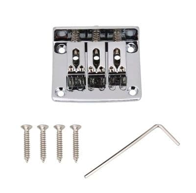 3 String Hardtail Adjustable Bridge Silver