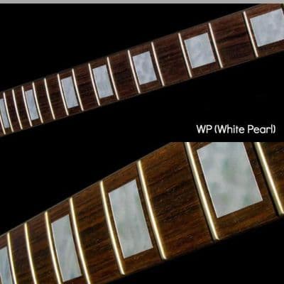 Block Fret Markers Inlay Sticker Decal Guitar White silver