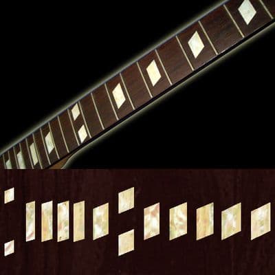 Casino Trapez Fret Markers Inlay Stickers Decals White Silver