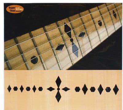 Checker/Diamond Fret Markers Inlay Stickers Decals black pearl