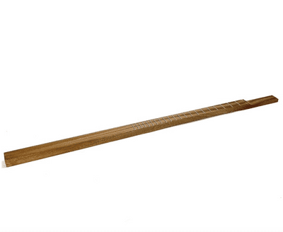 Cigar Box Guitar Neck Fretted Shaped SAPELE