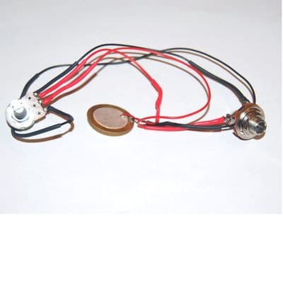 Cigar Box Guitar Pickup Piezo Jack socket and volume pot Pre-soldered