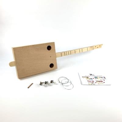 Cigar Box Guitar Style Kit Self Assembly 3 String Strum Stick