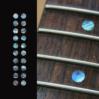 Dots Fretboard Markers Inlay sticker Guitar 20pc Abalone Blue