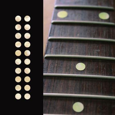 Dots Fretboard Markers Inlay sticker Guitar 20pc Aged White Pearl
