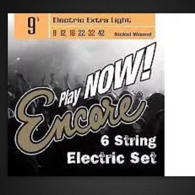 Encore EES9 Electric Guitar Strings Nickel Wound Extra Light 9-42