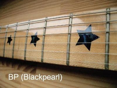 Everly Brothers Star Fret Markers Inlay Stickers Decals Black Pearl