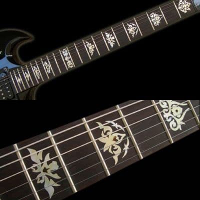 Garcia white silver Fret Markers Inlay Sticker Decal Guitar