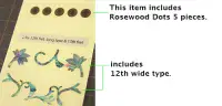 Oriental Flowers Fret Markers Inlay Sticker