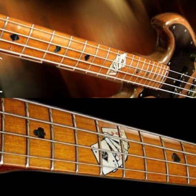 Playing Card Fret Markers Inlay stickers Decals Guitar Black Pearl