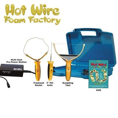 Polystyrene Cutter 3in1 3 inch Hot Knife, Sculpting Tool & Freehand Router Pro Kit HWFF