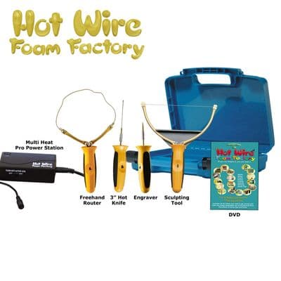 Polystyrene Cutter 4in1 3inch Hot Knife, Sculpting Tool, Freehand Router & Engraver Pro Kit HWFF