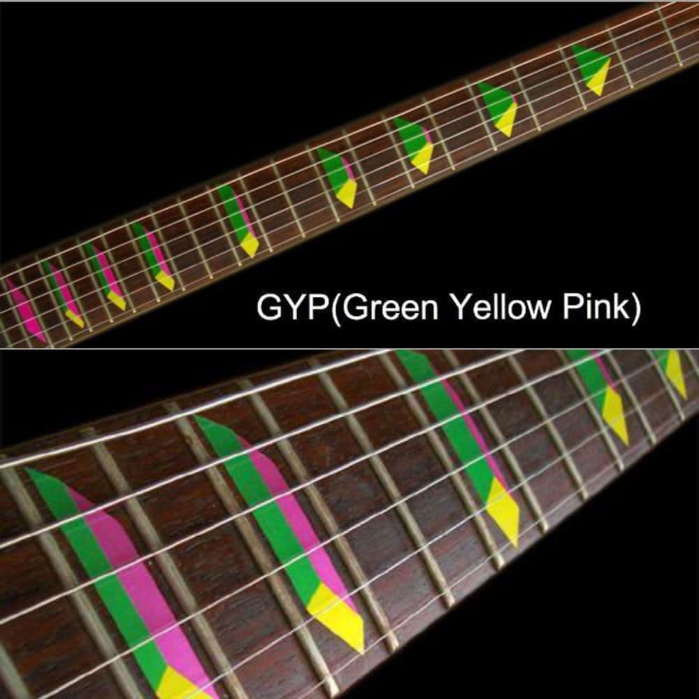 Pyramid Inlay Sticker Pyramid coloured Fret Markers Inlay Sticker Decal Guitar