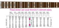 Randy Rhoads Bow Tie Fret Markers Inlay Stickers Decals White Silver