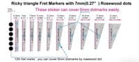 Ricky Triangle Aged White Pearl Fret Markers Inlay Sticker Decal Guitar