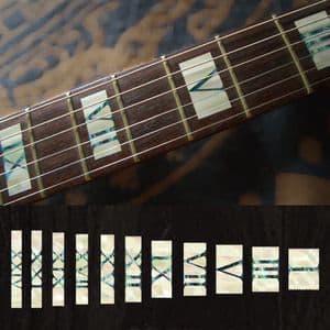 Roman Numeral White Silver Fret  Markers Inlay Sticker For Guitar