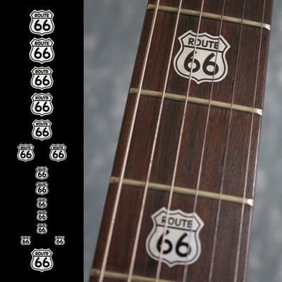Route 66 Fret Markers Inlay Sticker Decal Guitar