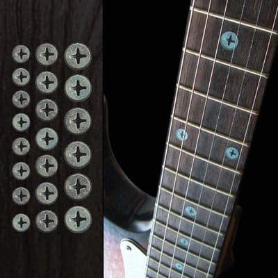 Rusty Screws Fret Markers Inlay Sticker For Guitar Bass