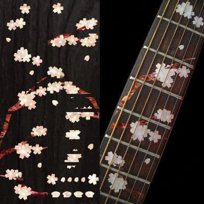 SAKURA /Cherry Blossom Tree Fret Markers Inlay Stickers Guitar