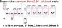 Sideways Skull Fret Markers Inlay Sticker Decal Guitar