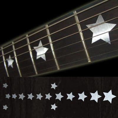 Star Metallic Fret Markers Inlay Stickers Decals