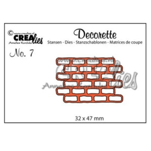 *Crealies - Decorette Die no. 07 - Brick Wall