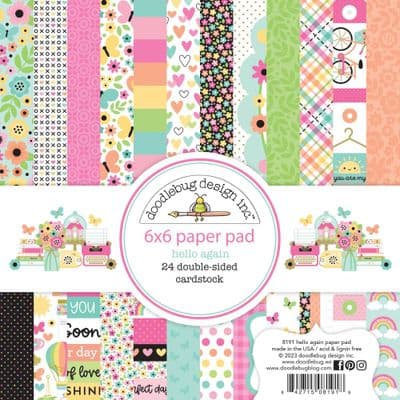 *Doodlebug 6x6 Paper Pad - Hello Again