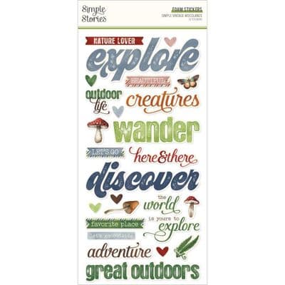 *Simple Stories - Foam Stickers - Simple Vintage Woodlands