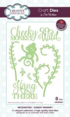 *Sue Wilson Craft Dies - Necessities - Cheeky Monkey – CED23009
