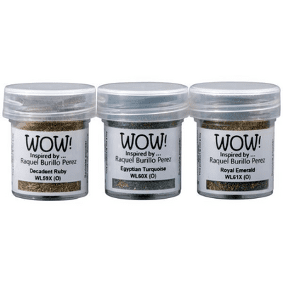 *WOW!  Embossing Powder Trio - Ancient Jewels Raquel Burillo-Perez Exclusive