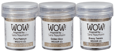 *WOW!  Embossing Powder Trio - Magic Metallics Sara Naumann Exclusive