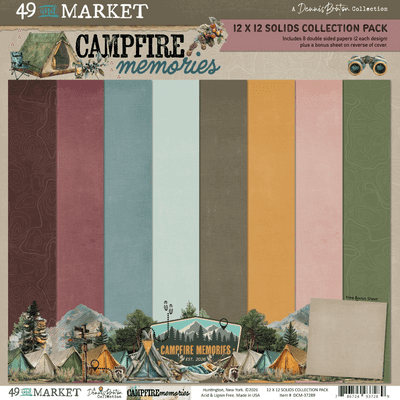 49 and Market 12x12 Collection Pack - Campfire Memories Solids
