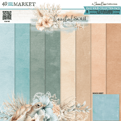 49 and Market 12x12 Collection Pack - Coastal Soul Solids