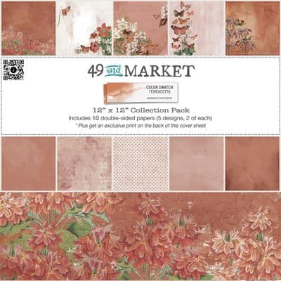 49 and Market 12x12 Collection Pack - Color Swatch: Terracotta