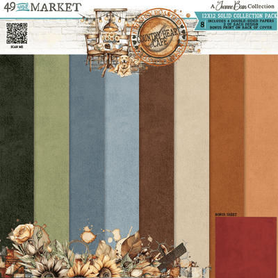 49 and Market 12x12 Collection Pack - Country Heart Cafe Solids