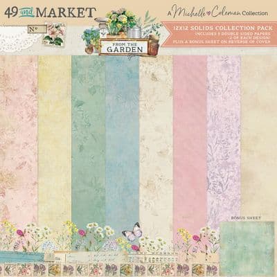49 and Market 12x12 Collection Pack - From the Garden Solids
