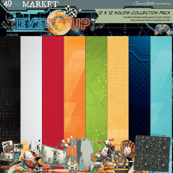 49 and Market 12x12 Collection Pack - Level Up Solids