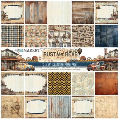 49 and Market 12x12 Collection Pack - Rust and Revs