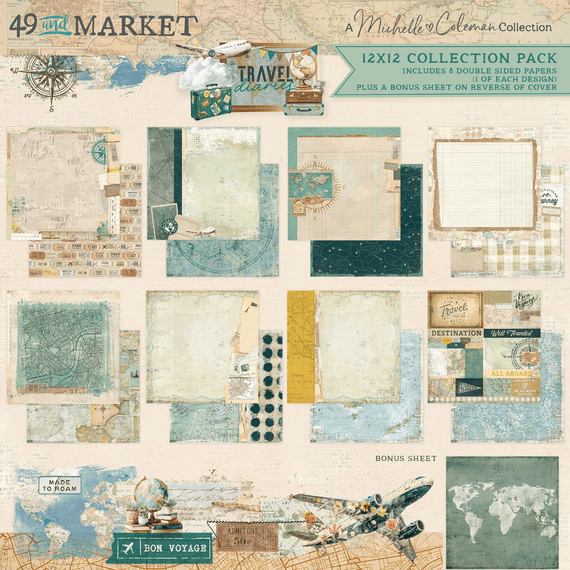 49 and Market 12x12 Collection Pack - Travel Diaries