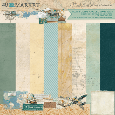 49 and Market 12x12 Collection Pack - Travel Diaries Solids