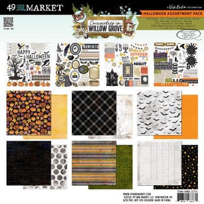 49 and Market 12x12 Halloween Assortment By Vicki Boutin - Curiosities In Willow Grove