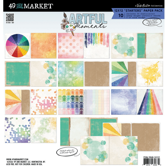 49 and Market 12x12 Starters Paper Pack By Vicki Boutin - Artful Moments